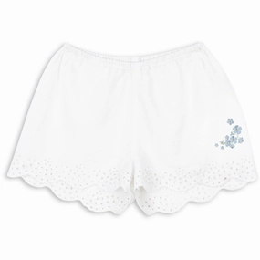 Konges Sl?jd Optic White RHW X KS Fiori Shorts Gots beach goers Machine-washable
