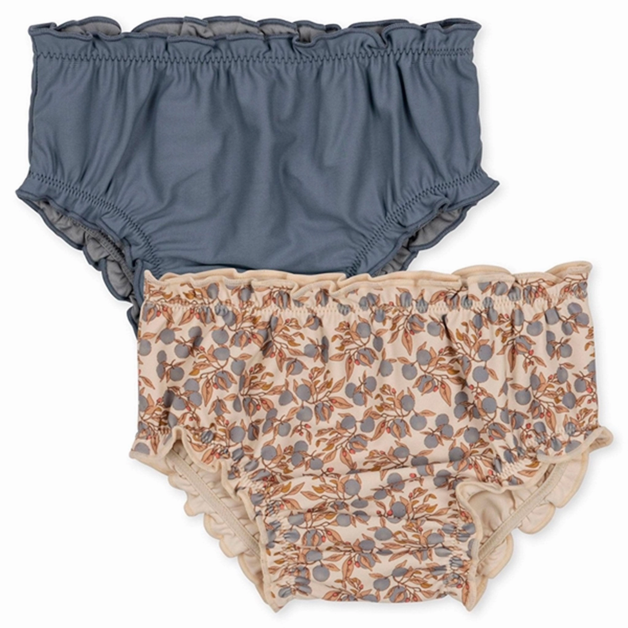 Konges Sl?jd Orangery Blue Collette Baby Bikini Bottoms 2-pak No-Ride-Up Bold-Hues