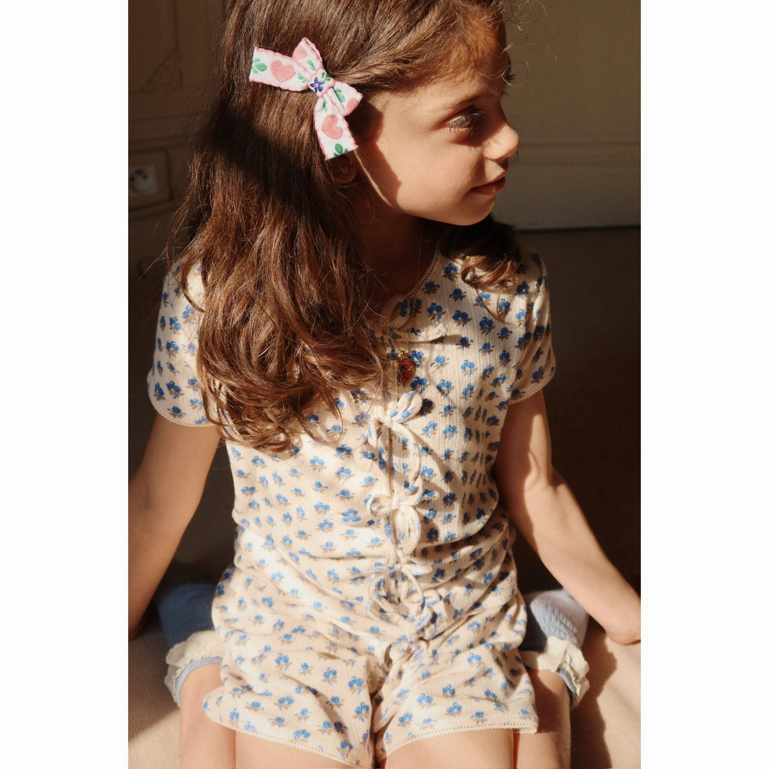 Konges Sl?jd Piccoloblu Gold Mulli Shorts Gots checked shorts