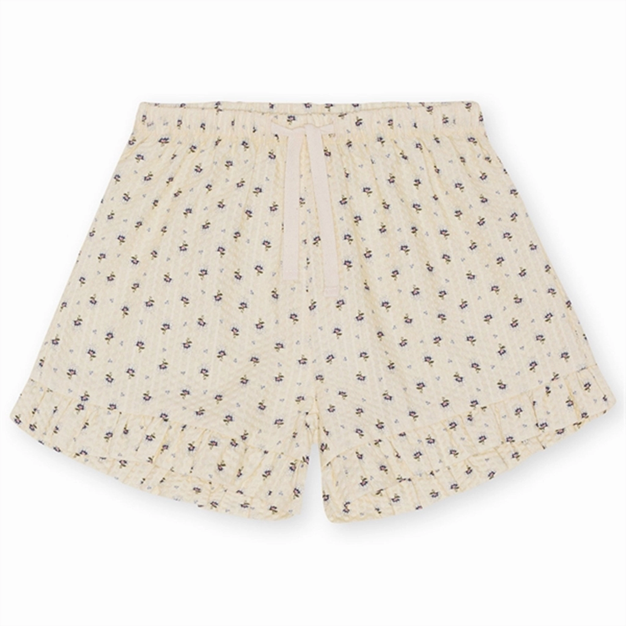 Konges Sl?jd Point Bleu Bitsy Frill Shorts Secure Zipper Closure