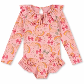 Konges Sl?jd Rainbow Bow Manuca Ls Swimsuit Grs Eco Friendly Packaging