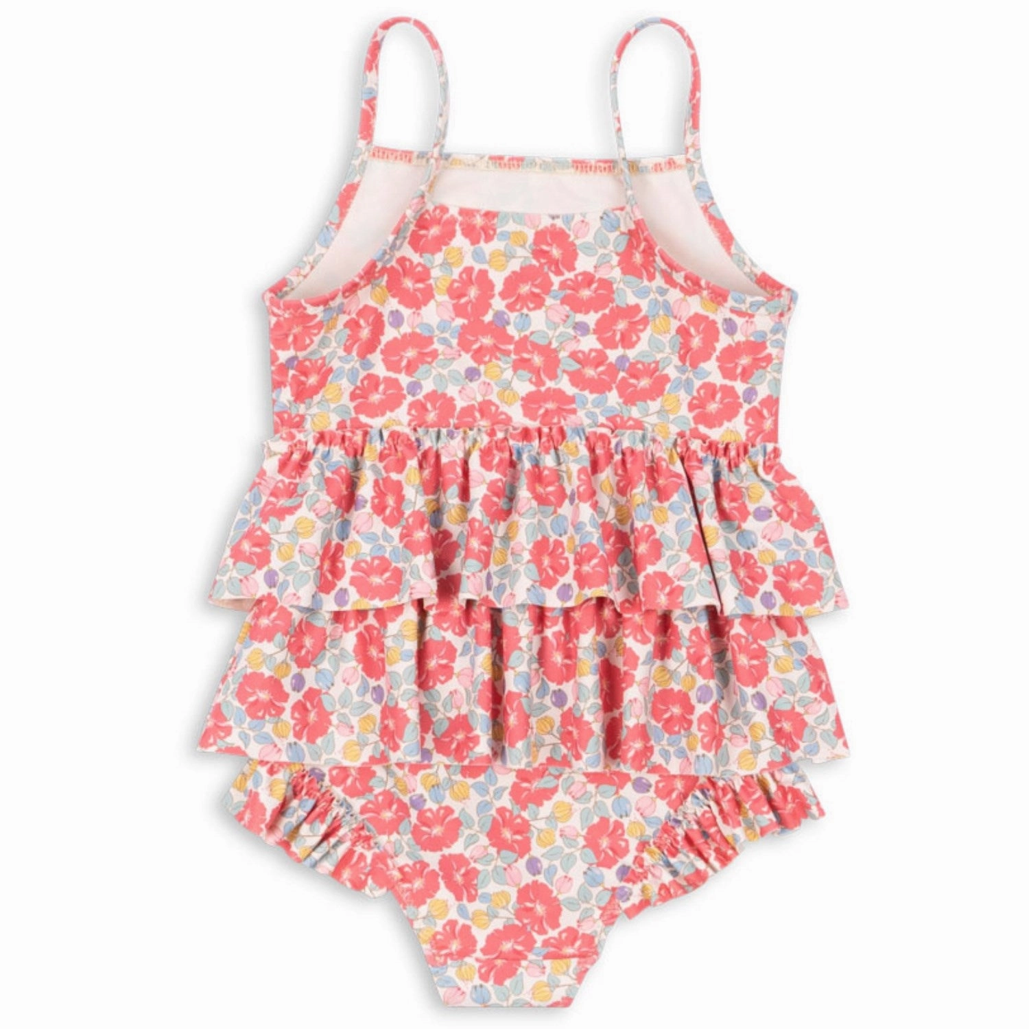 Konges Sl?jd Rose Anglaise Manuca Frill Swimsuit Grs Non Abrasive Lining Playful Colors
