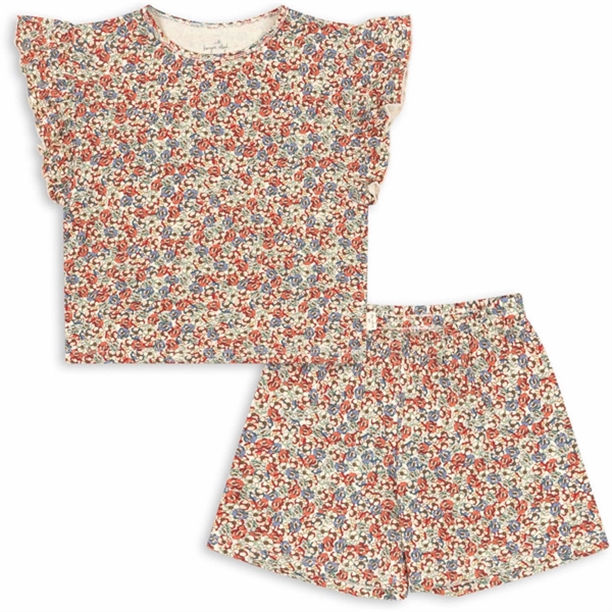 Double Stitched Seams skateboarding outfit Konges Sl?jd Rosier Rouge 2-pak Lin Frill Set