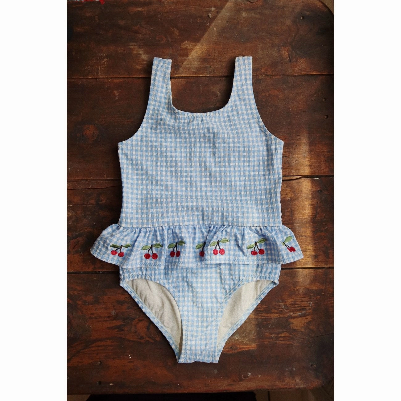 Seamless-Edges Ocean View Konges Sl?jd Soline Swimsuit Provence/White Swan