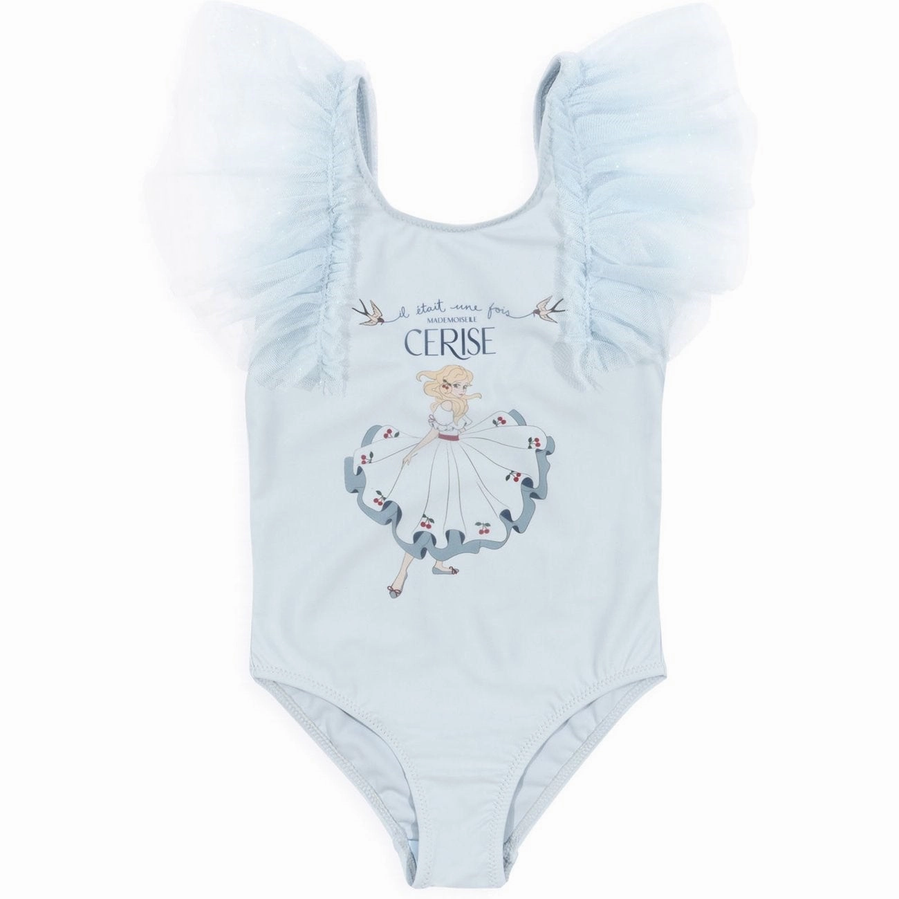 Jet Set Style Eco-friendly Konges Sl?jd Strut Swimsuit Niagara Mist