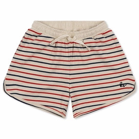 Konges Sl?jd Tricolore Stripes Lin Classic Shorts Stretch Fit media industry