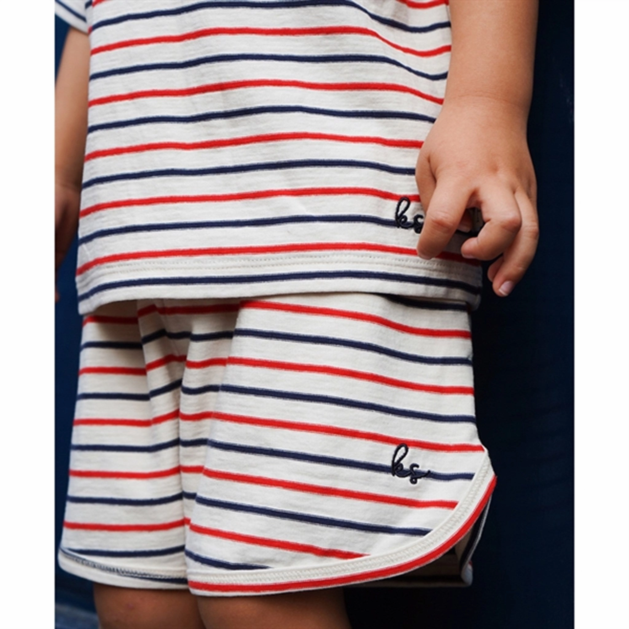 Konges Sl?jd Tricolore Stripes Lin Classic Shorts Casual Clothing Friction Reducing Lining