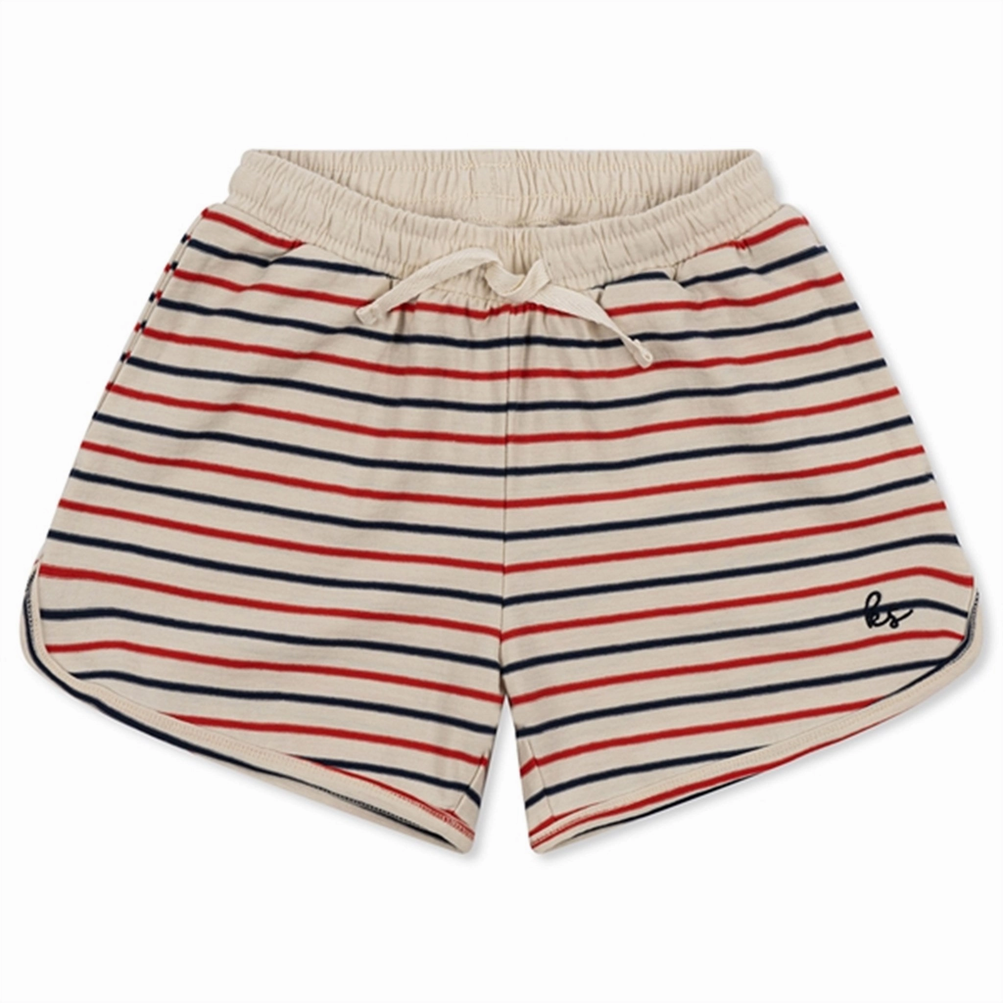 Konges Sl?jd Tricolore Stripes Lin Classic Shorts Stretch Fit media industry
