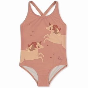 Backless-Option Practical Choice Konges Sl?jd Unicorn Manuca Basic Swimsuit
