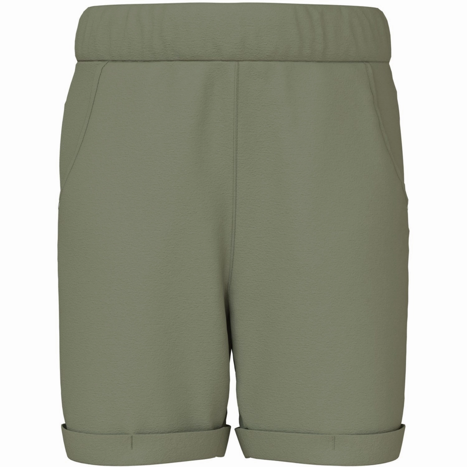 Elastic hem Name It Oil Green Viking Long Shorts
