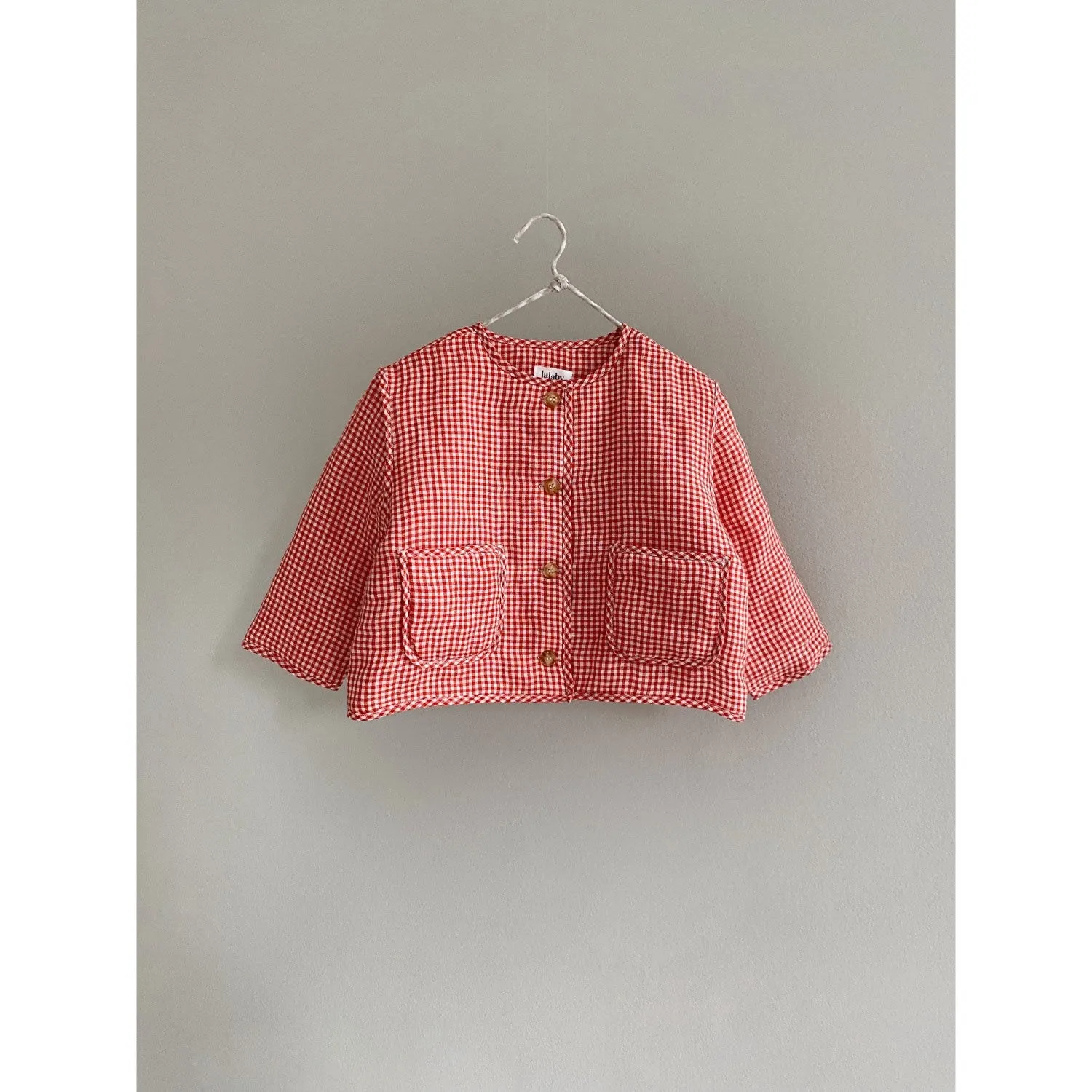 Hidden pockets Father's Day Lalaby Cherry Check Frey Jacket