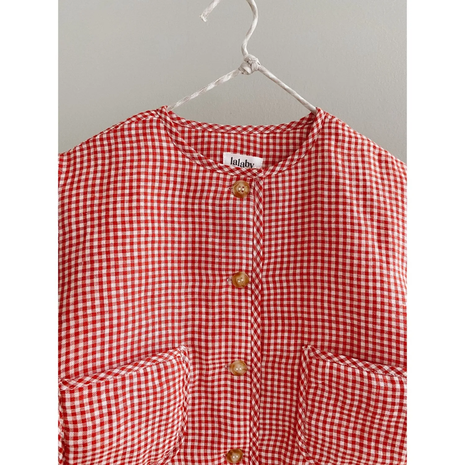 Lalaby Cherry Check Frey Jacket Notice