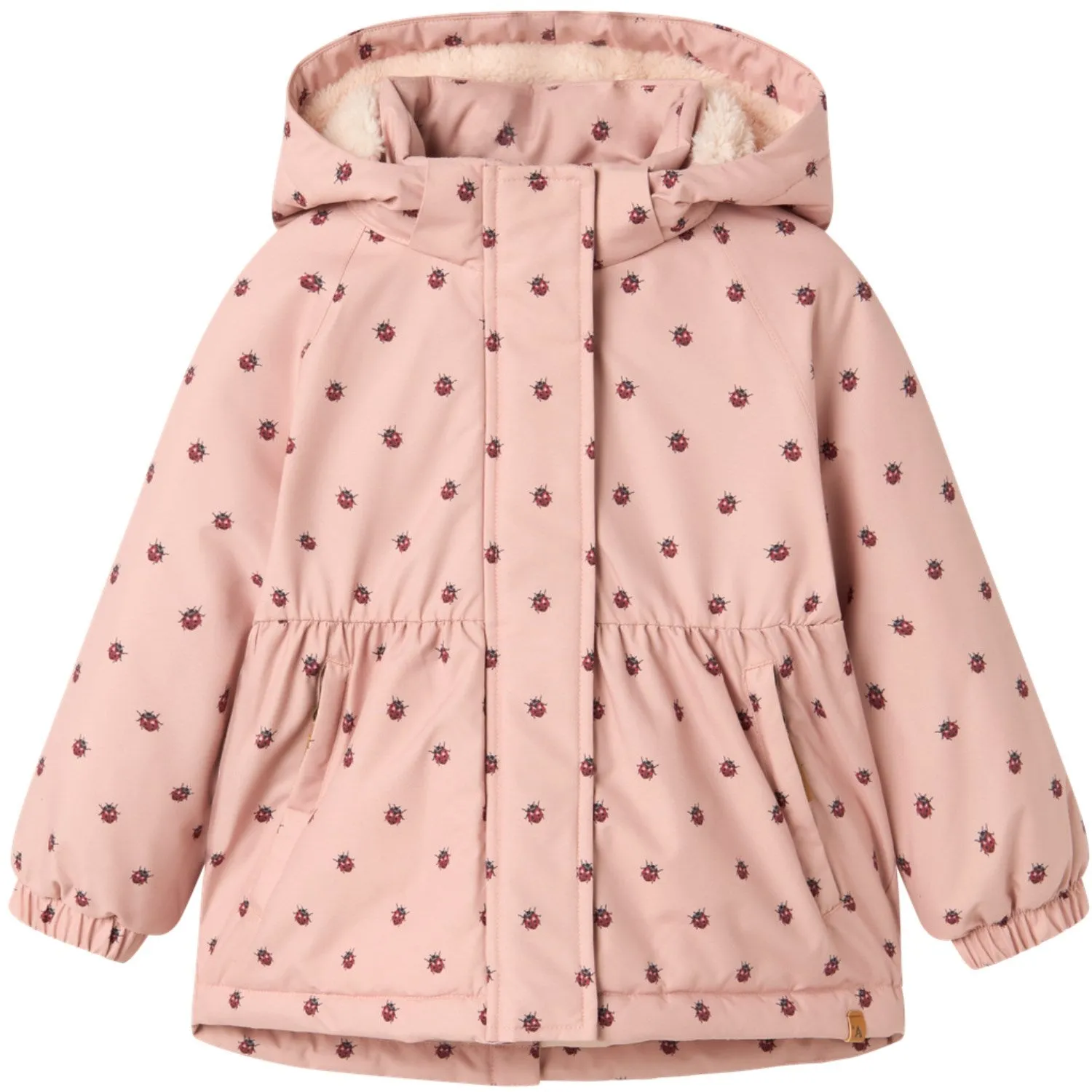 Lil'Atelier Misty Rose Nmflasnow05 Jkt Aop Fo Lil Altruism Weatherproof Zipper