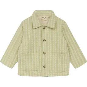 Fl?ss Stella Jacket Lime Gingham Water Resistant Shell