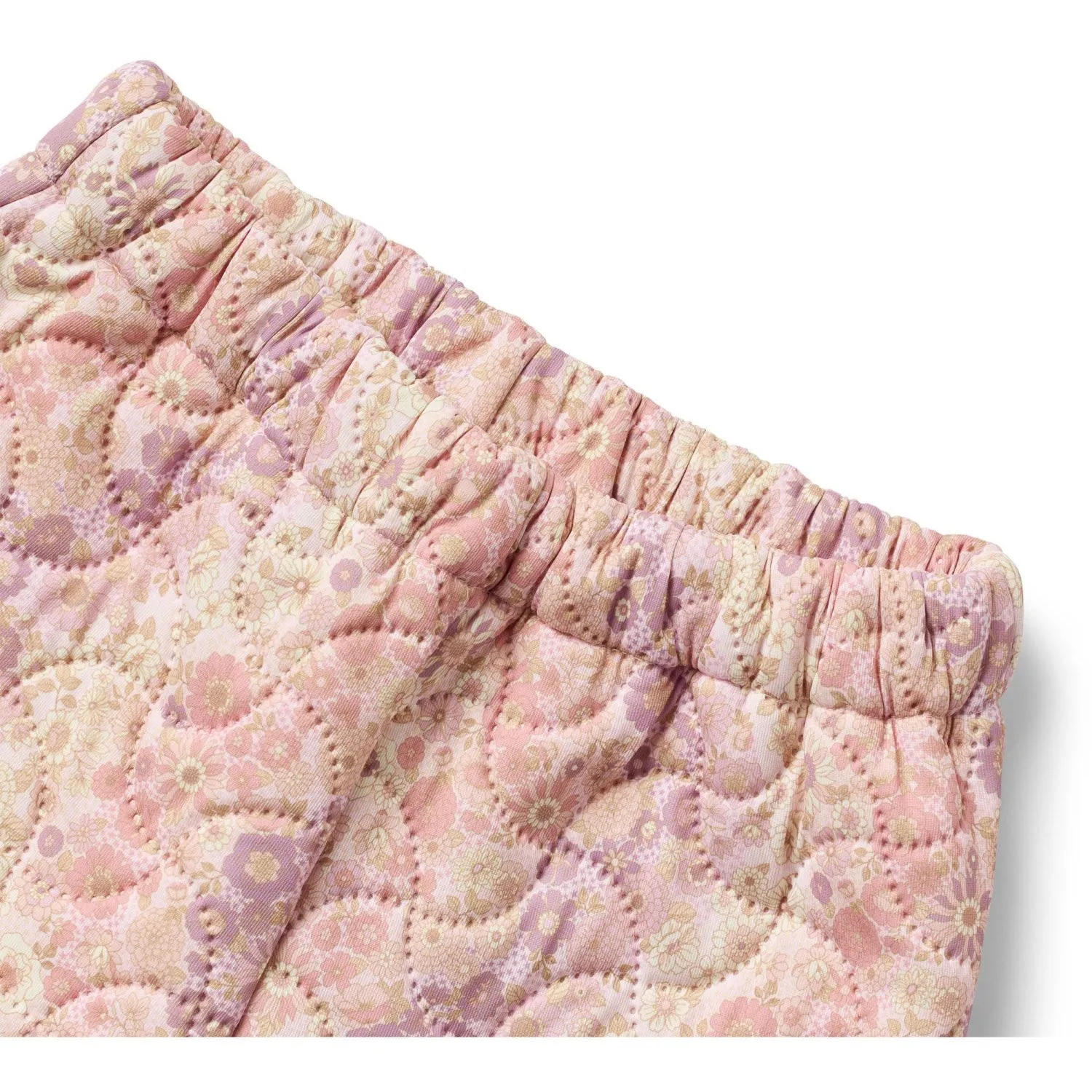 Button-front Wheat Lilac Flower Rainbow Thermo Pants Alex