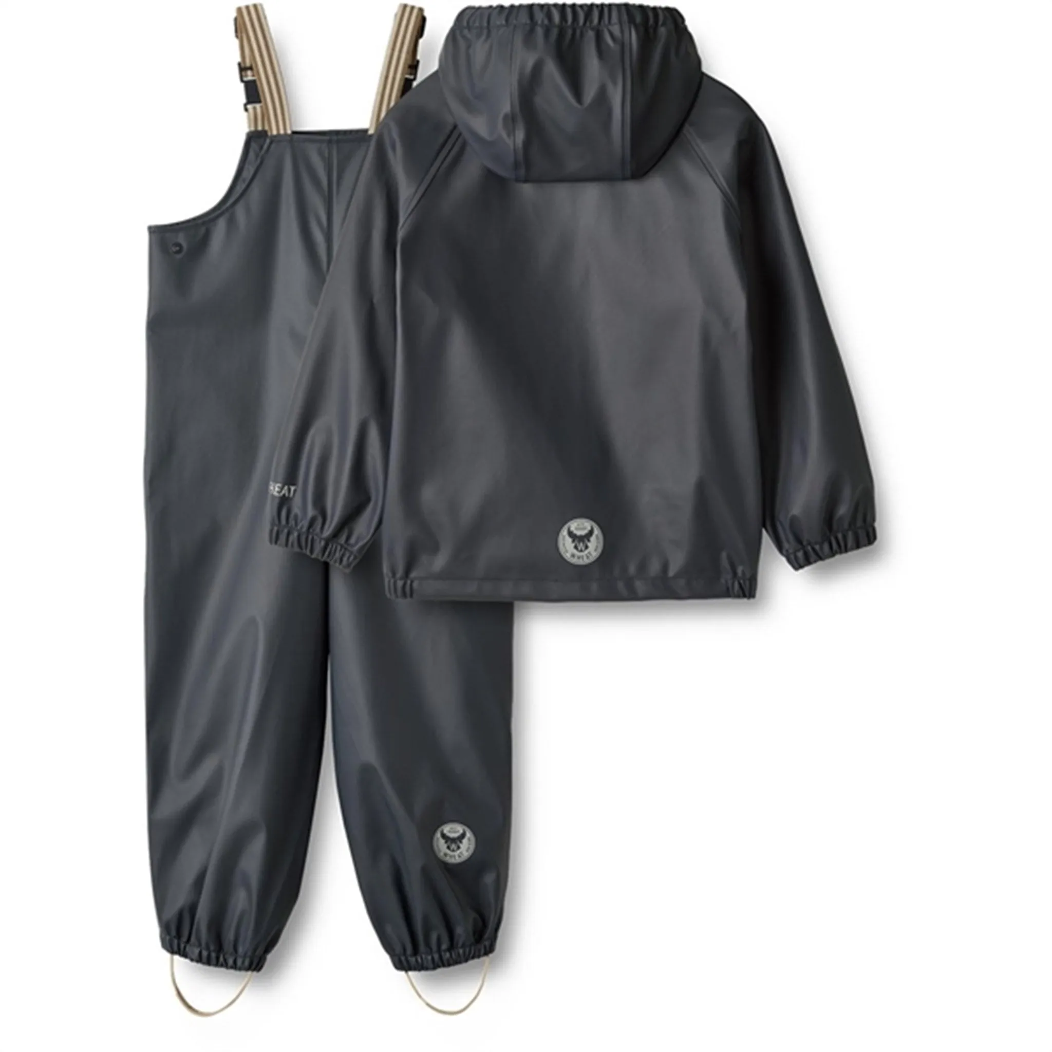 Chilly Air Defense Foldable Layer Wheat Rainwear Set Charlie Ink