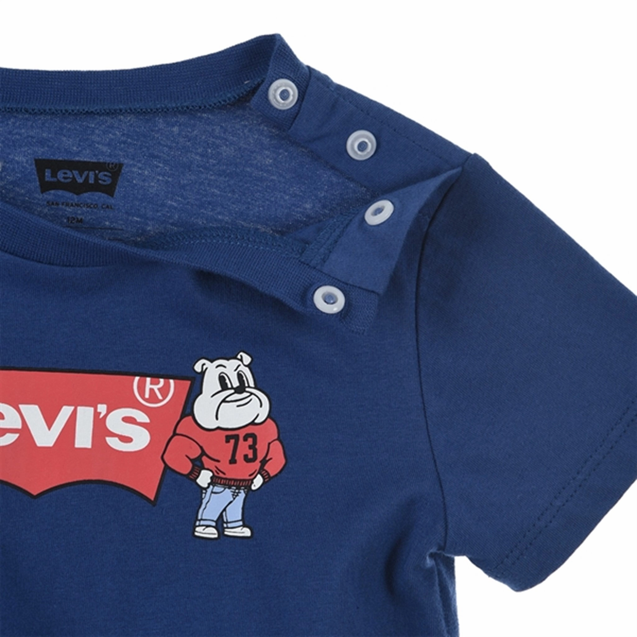 Fun Patterns Foldable style Levi's Mascot Batwing Shorts Set Blue