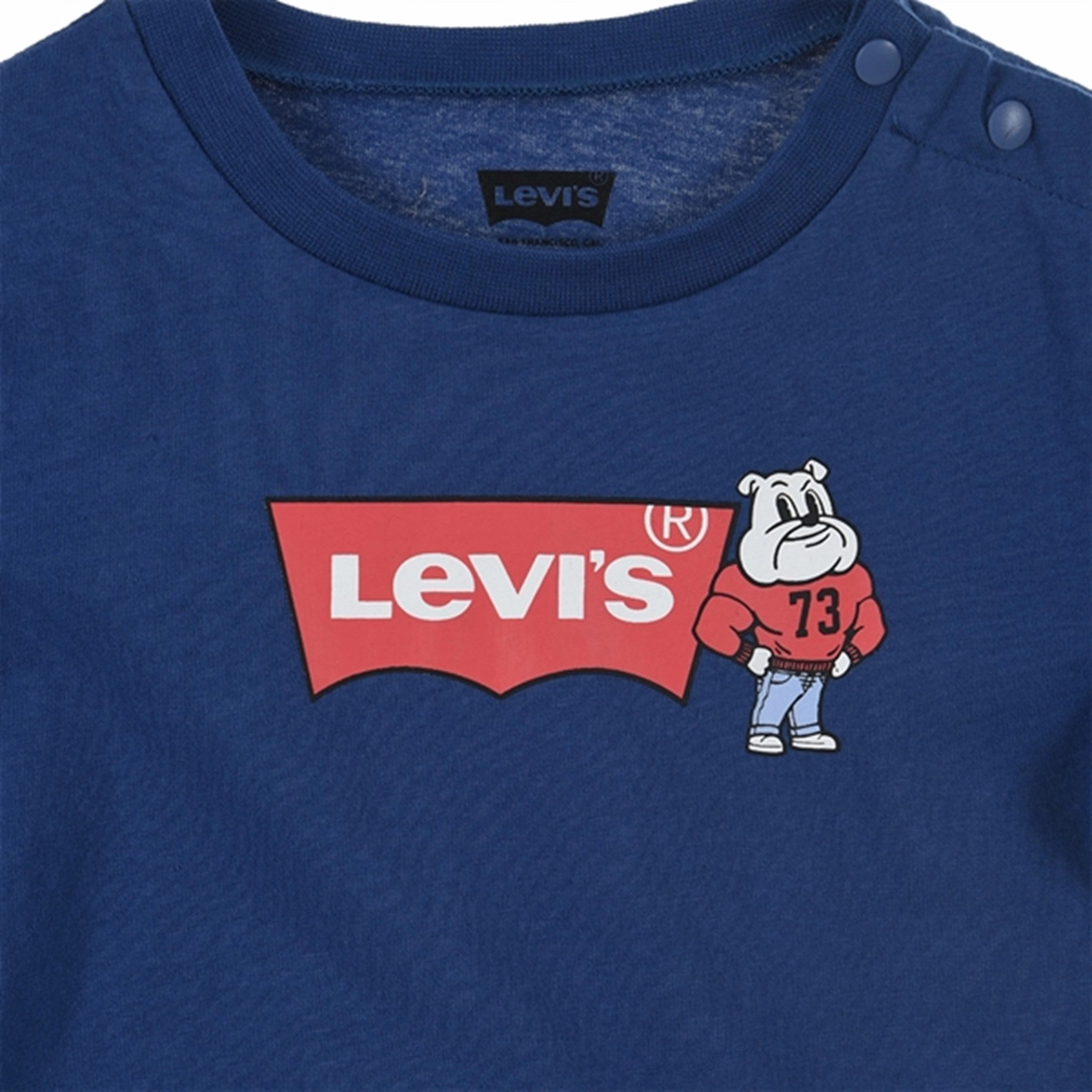 Levi's Mascot Batwing Shorts Set Blue Durable Weave