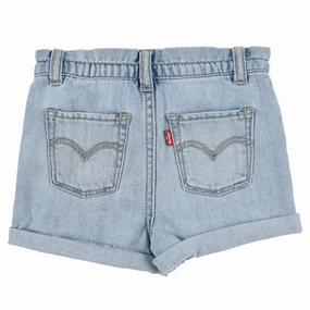 Semi-formal Levi's Paper Bag Pocketed Shorts Blue