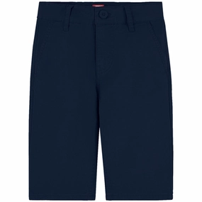 Durable Hem Finishing Levi's Straight Chino Shorts Navy Blazer