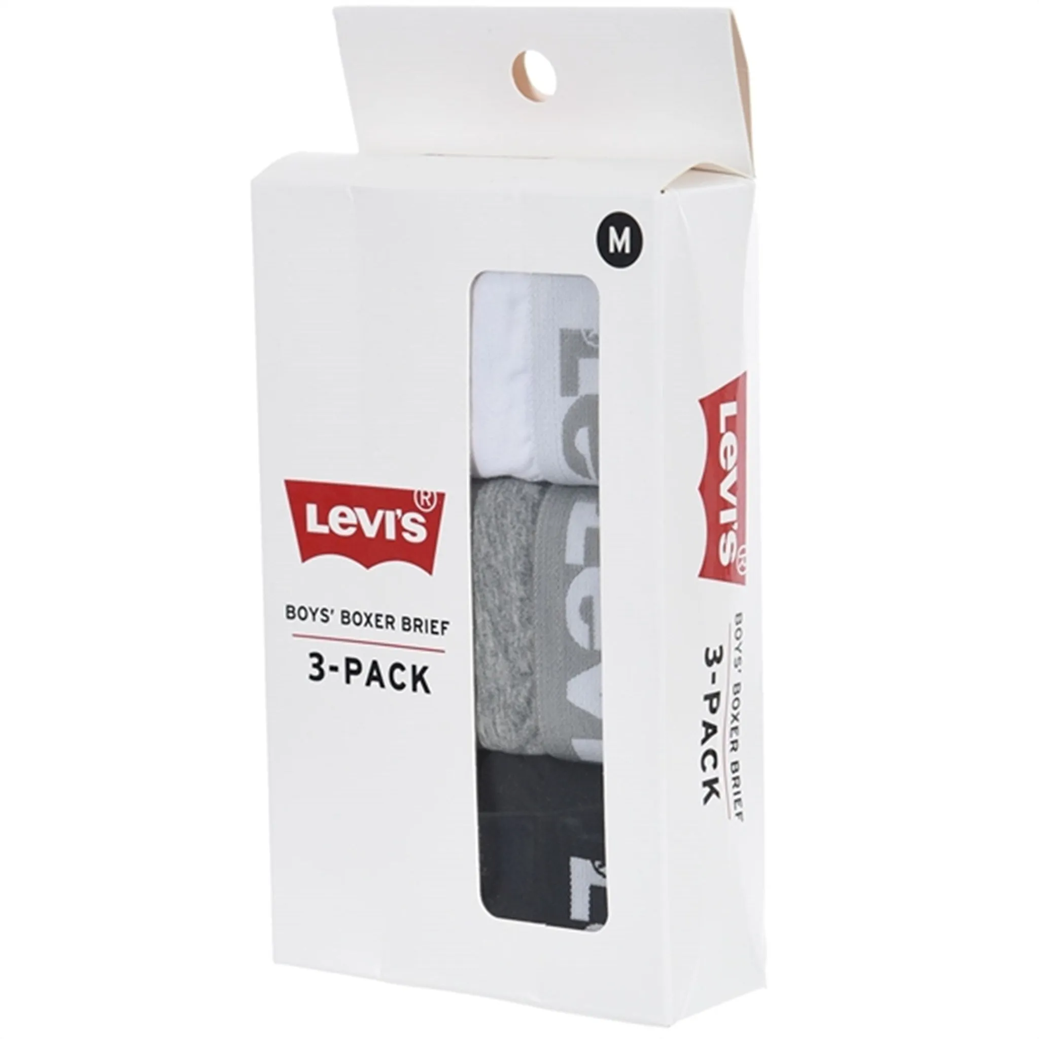 Levi's Boxer Shorts 3-Pack White Flat Seams