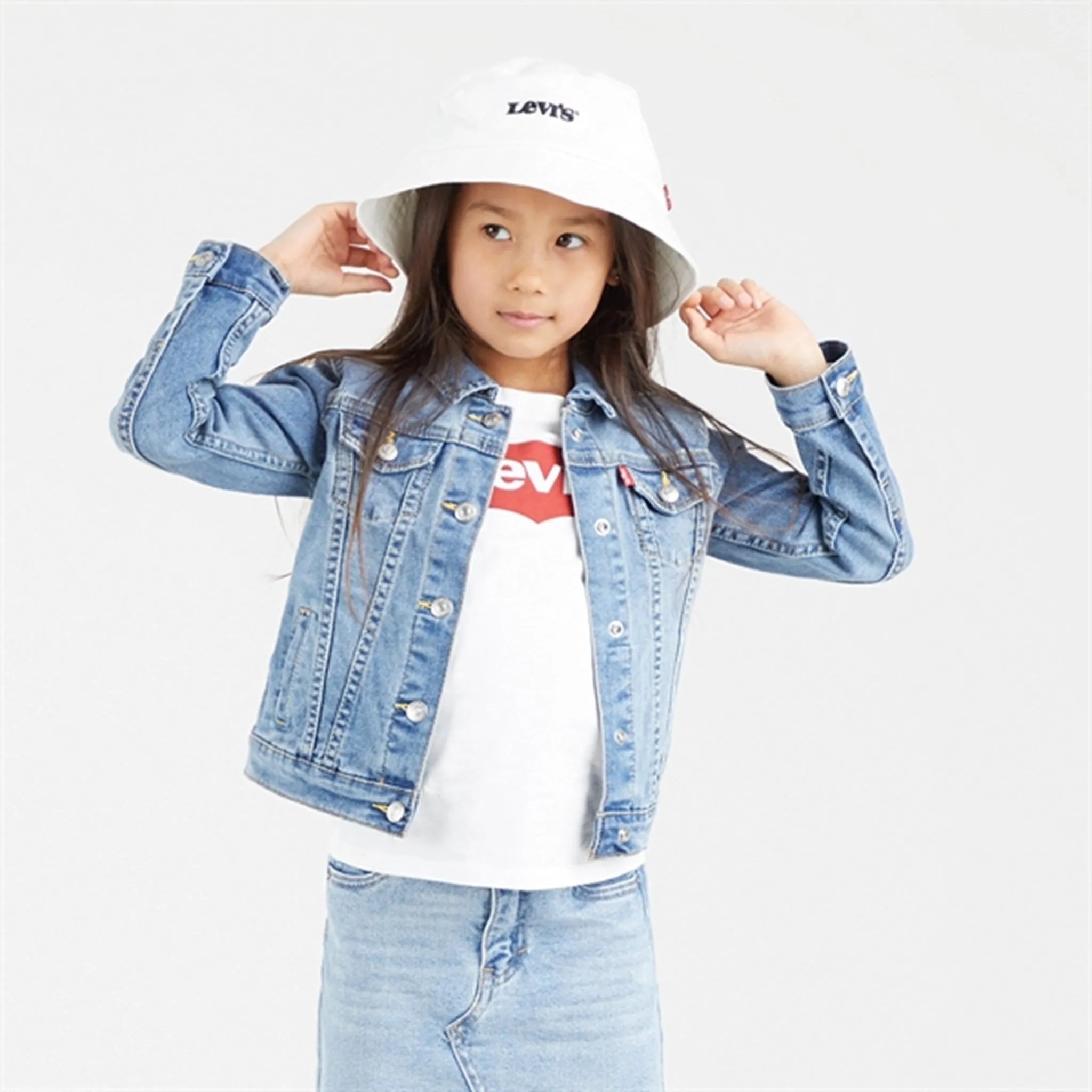 Levi's Trucker Denim Jacket Blue Suede Street Edge