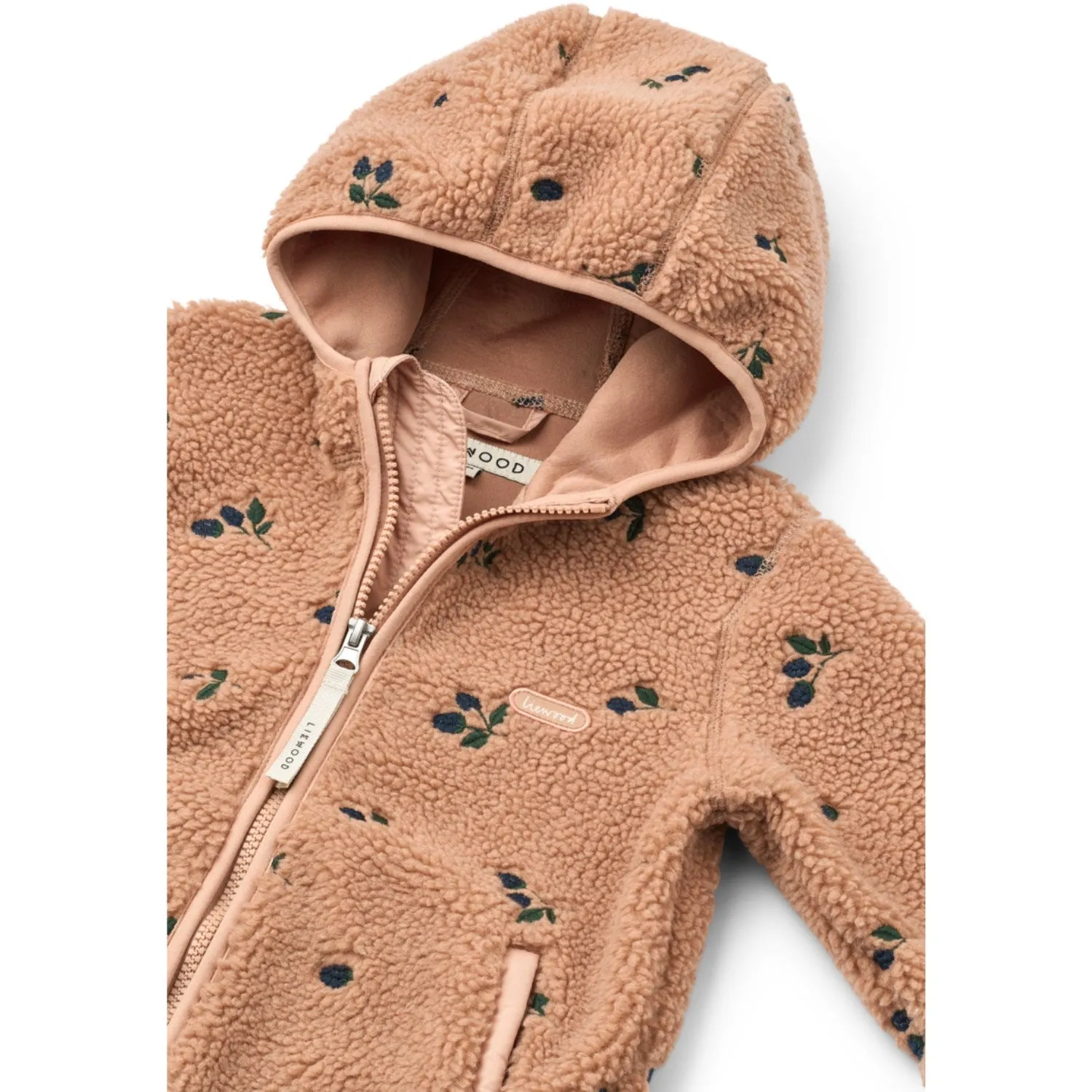 Park Outing Travel Ready LIEWOOD Berry / Pale Tuscany / Embroidery Mara Pile Jacket