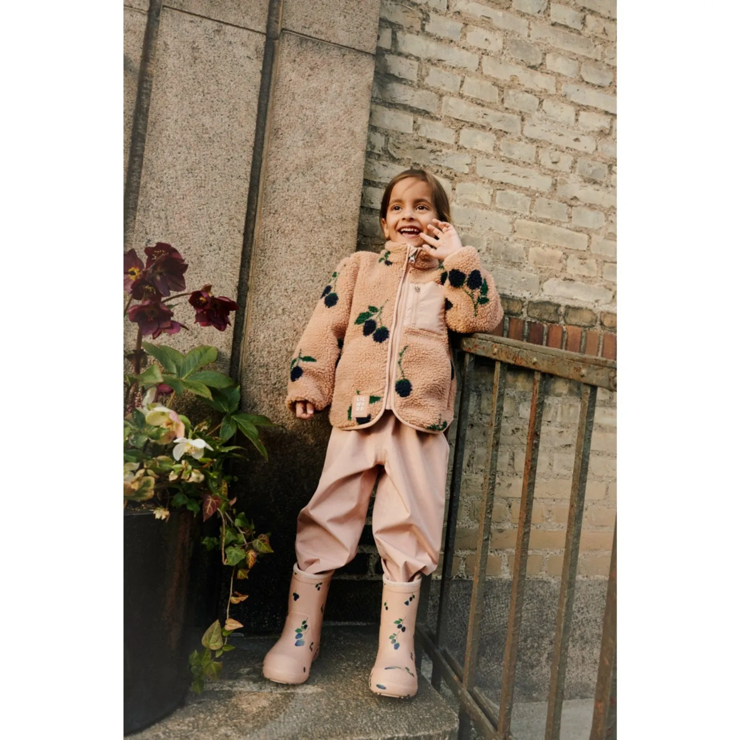 LIEWOOD Berry / Pale Tuscany Nolan Pile Jacket Preppy Vibe