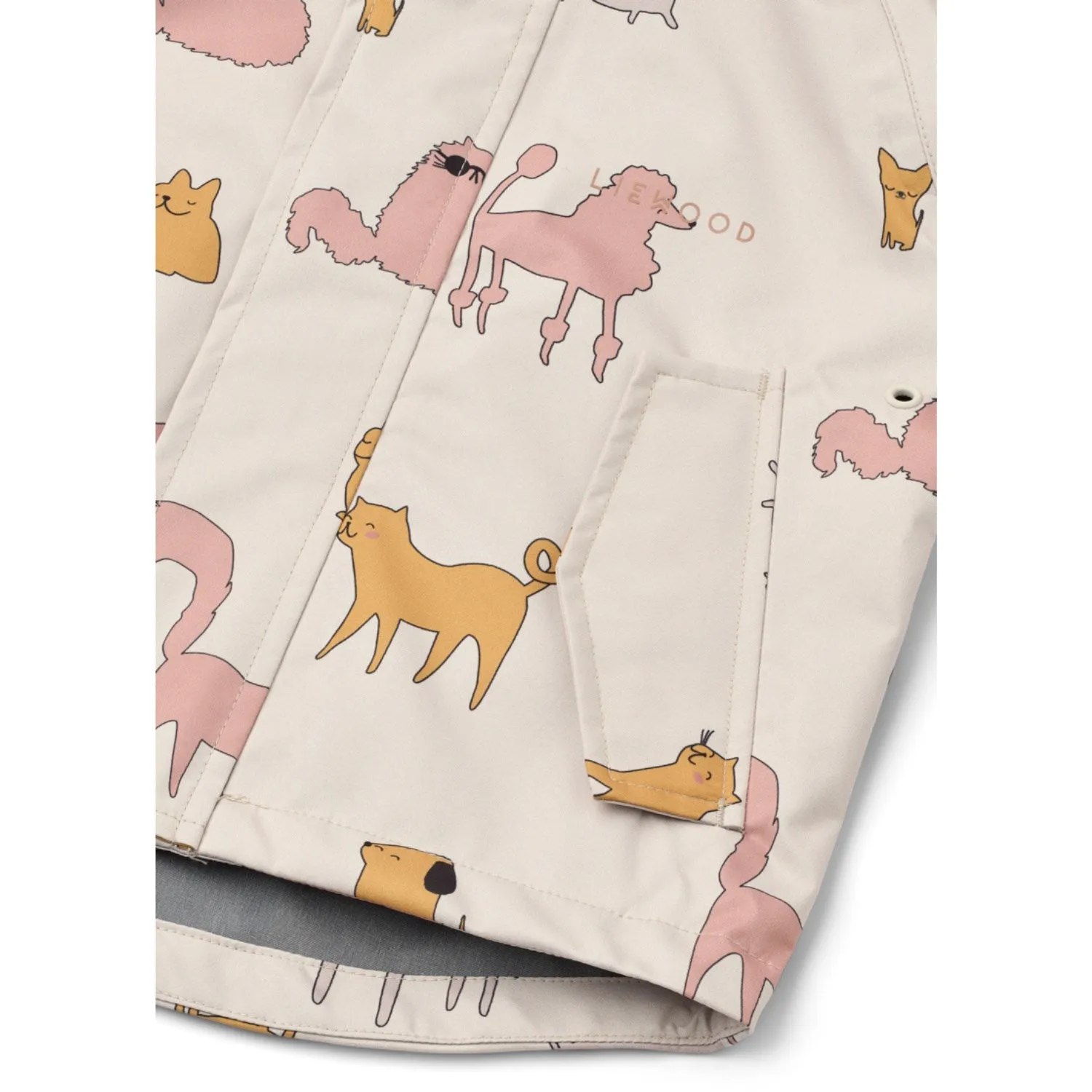 LIEWOOD Cats And Dogs / Sandy Manu Rainwear Set Comfy Outdoor Shell Storm Fit
