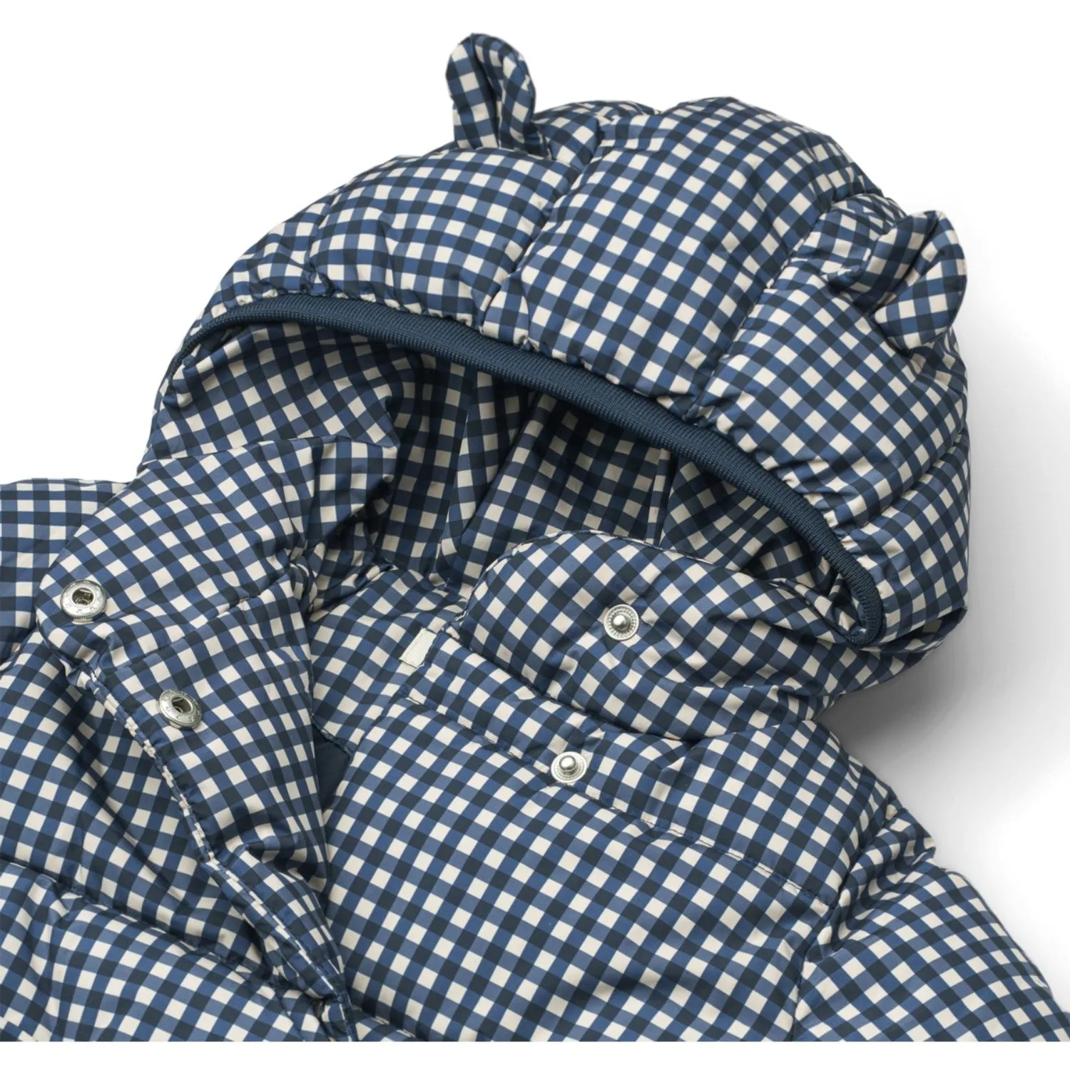 LieWood Check Classic Navy / Dark Sandy Giovanna Jacket Functional-Design Casual outing blouse