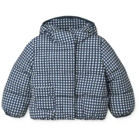 Pastel-Tone Non-Pilling LieWood Check Classic Navy / Dark Sandy Giovanna Jacket