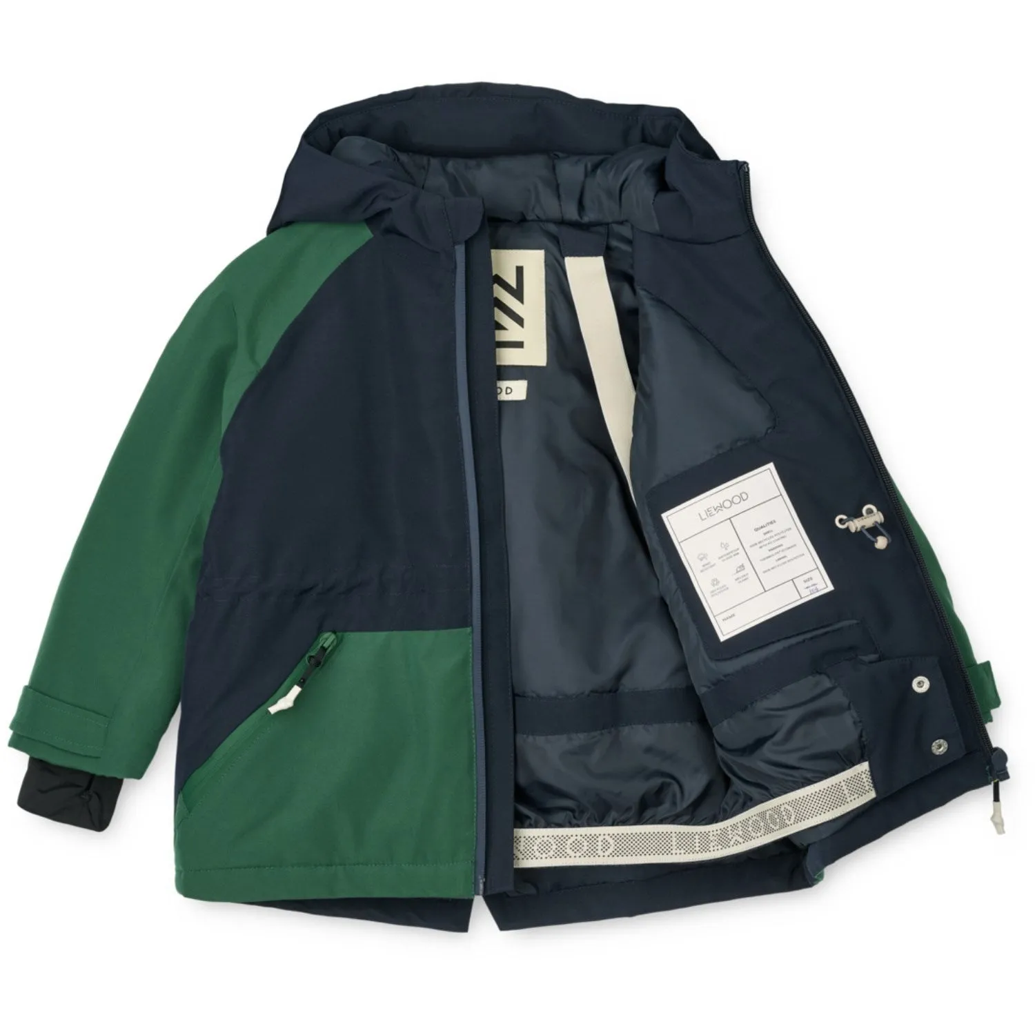 Acknowledge UltraLight Packable Design LIEWOOD Classic Navy / Garden Green Kalle Jacket