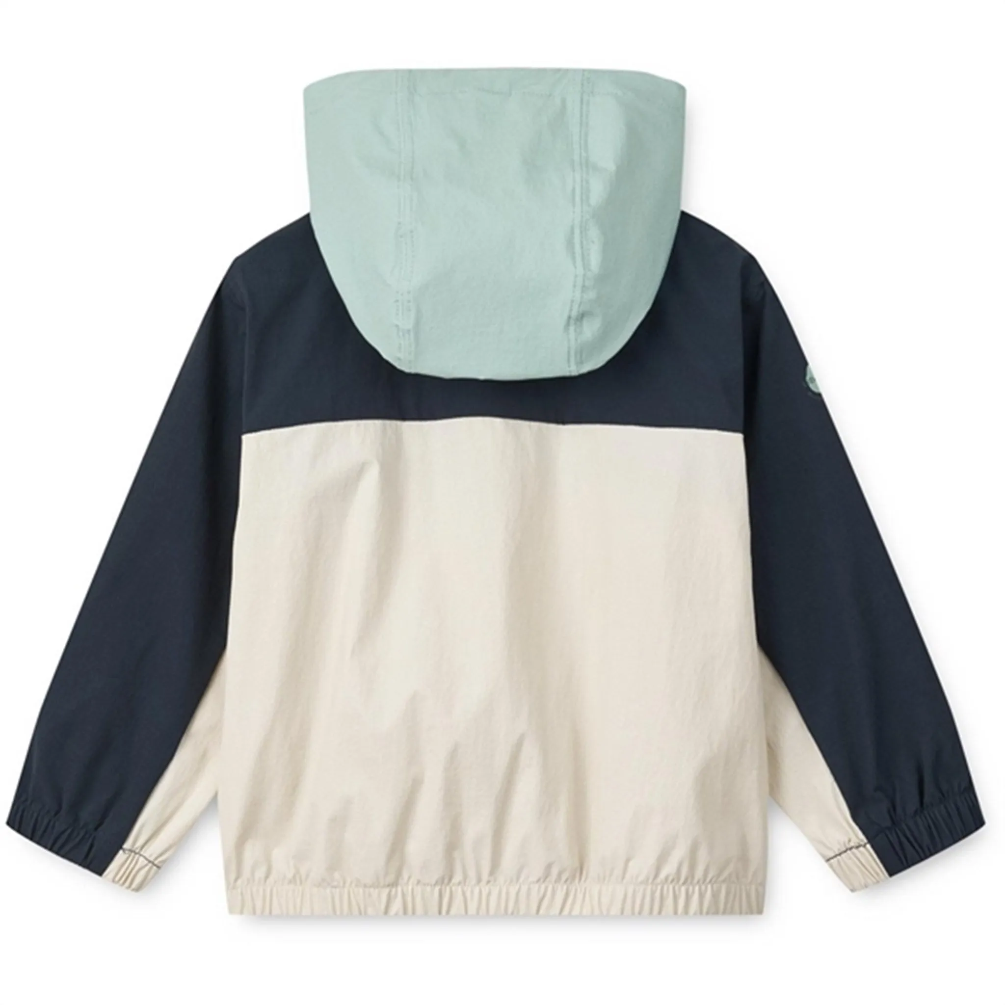 Hooded Storage Compartment Grace Liewood Classic Navy Multi Mix Mone Windbreaker Jacket