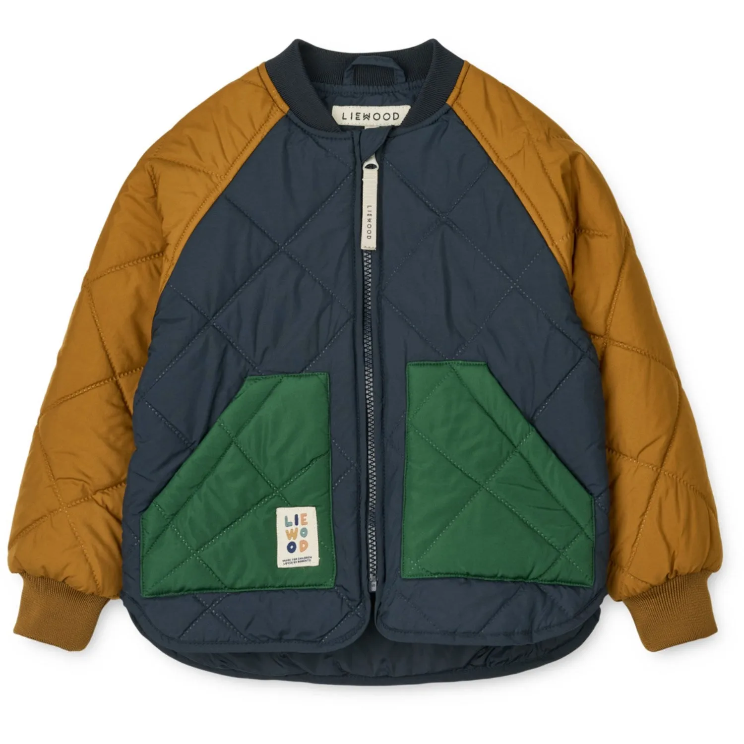 Flattering blouse Feminine cut blouse LIEWOOD Classic Navy Multi Mix Zella Thermo Set