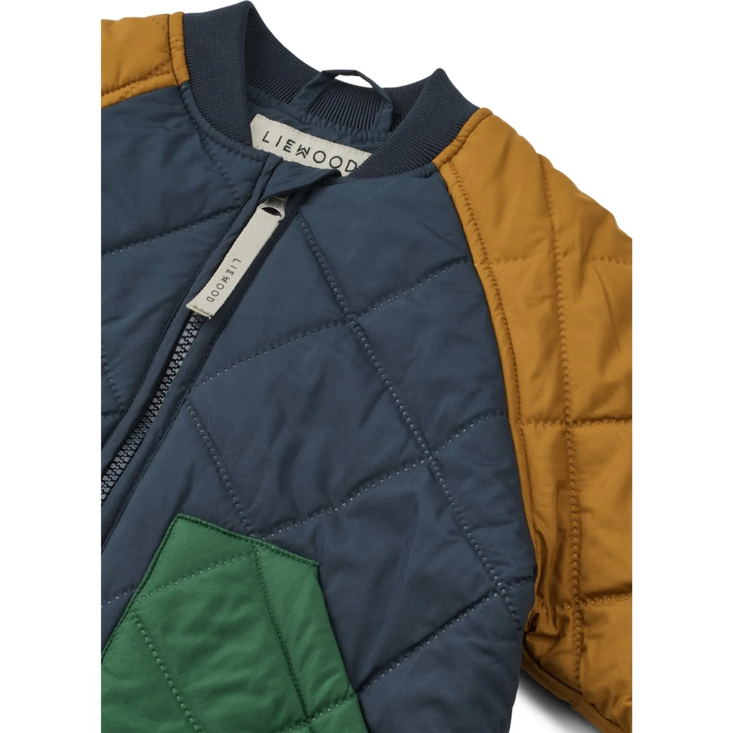 Feminine tie-front top LIEWOOD Classic Navy Multi Mix Zella Thermo Set