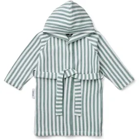 Modern Cut Casual Layers Liewood Gray Bathrobe YD Stripe Peppermint/White