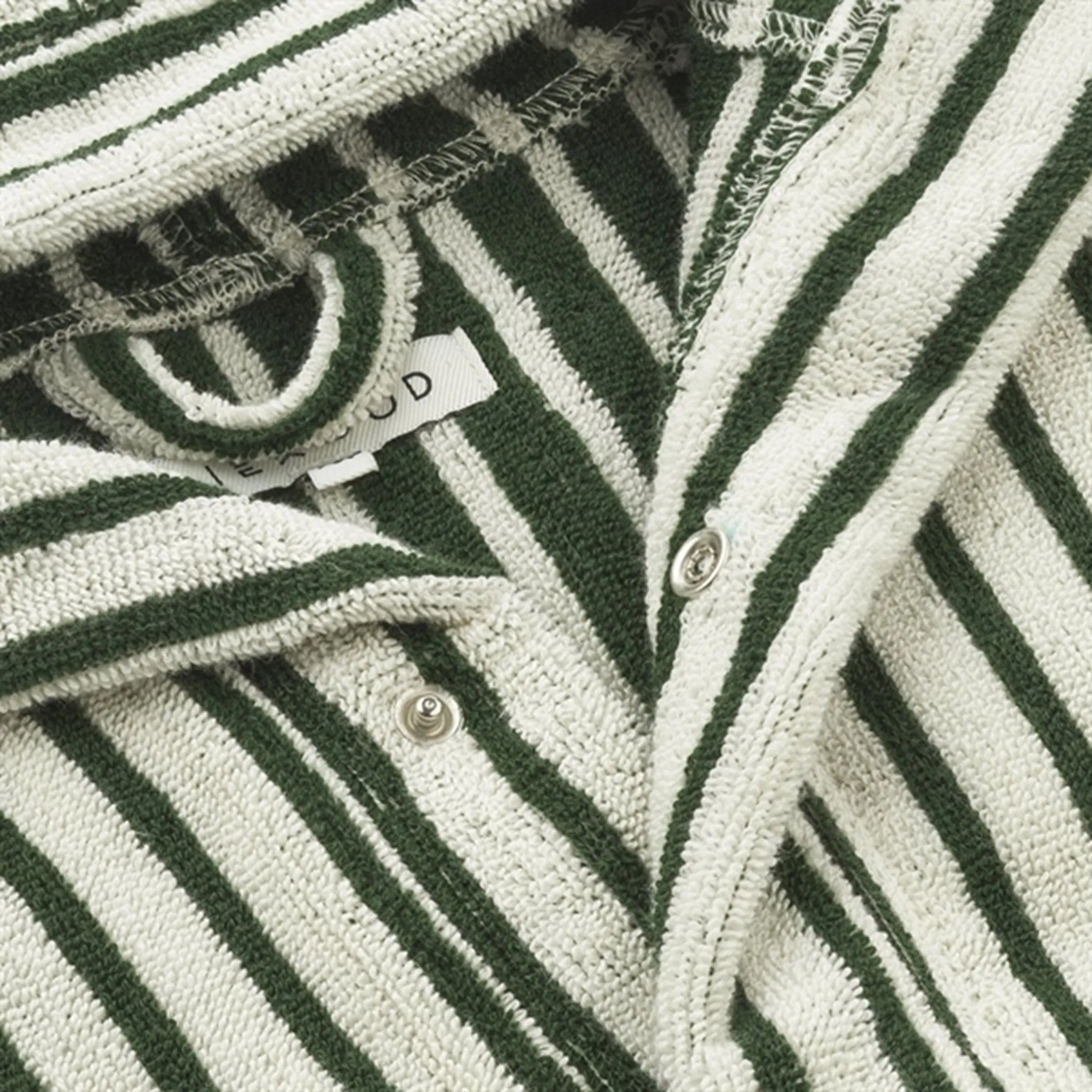 Moisture Control Fabric Airy Fabric Liewood Leo Bathrobe Y/D Stripes Garden Green/Creme De La Creme
