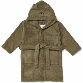Relaxed Fit Liewood Lily Bathrobe Mr Bear Khaki