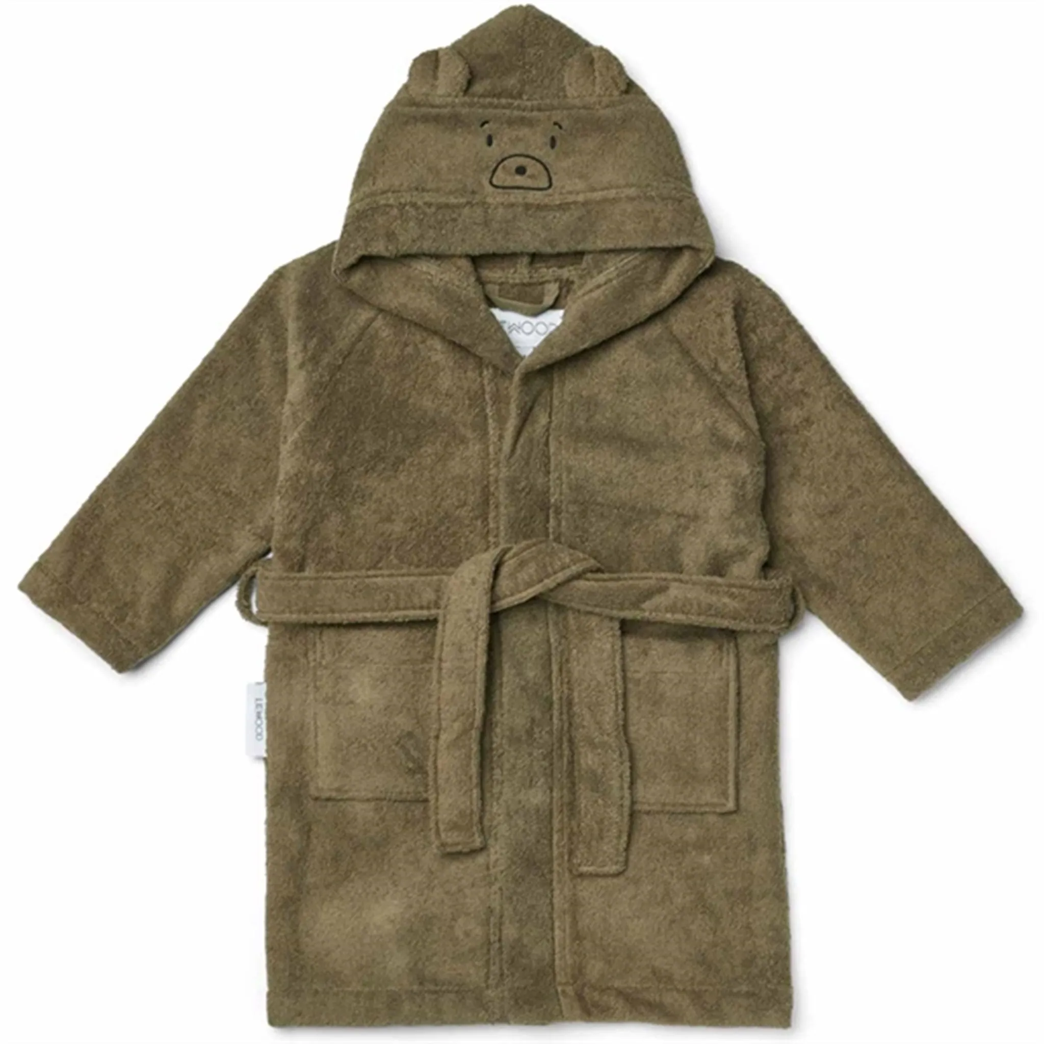 Relaxed Fit Liewood Lily Bathrobe Mr Bear Khaki