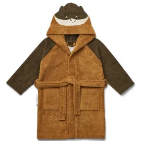 Liewood Lily Bathrobe Superhero Golden Caramel Loose Layers FadeResistant Color