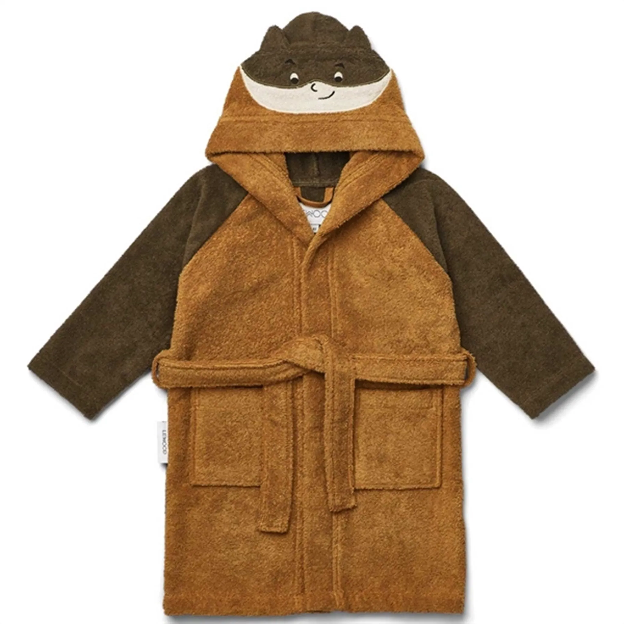 Liewood Lily Bathrobe Superhero Golden Caramel Loose Layers FadeResistant Color