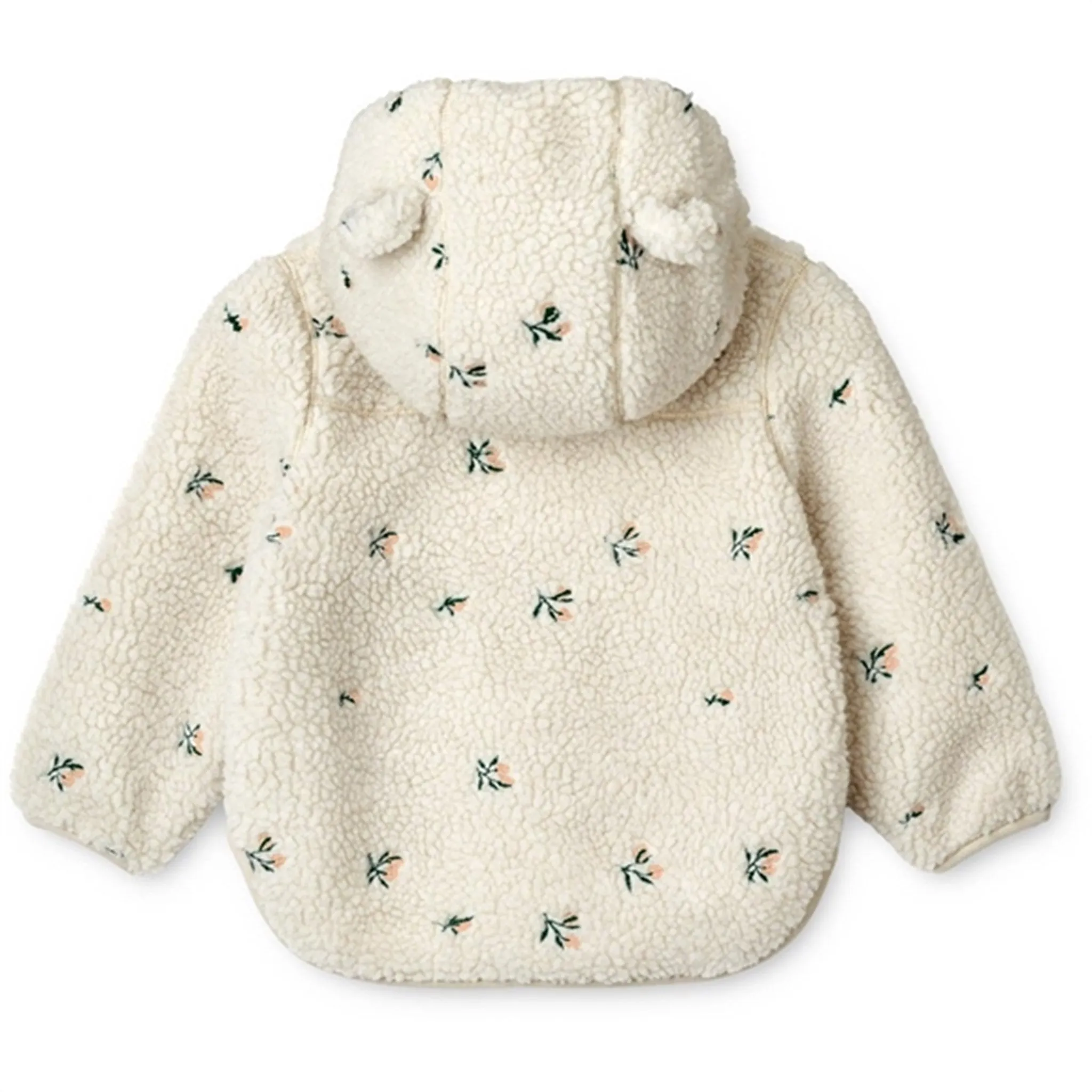 Liewood Mara Pile Jacket Peach Sandy Embroidery Last