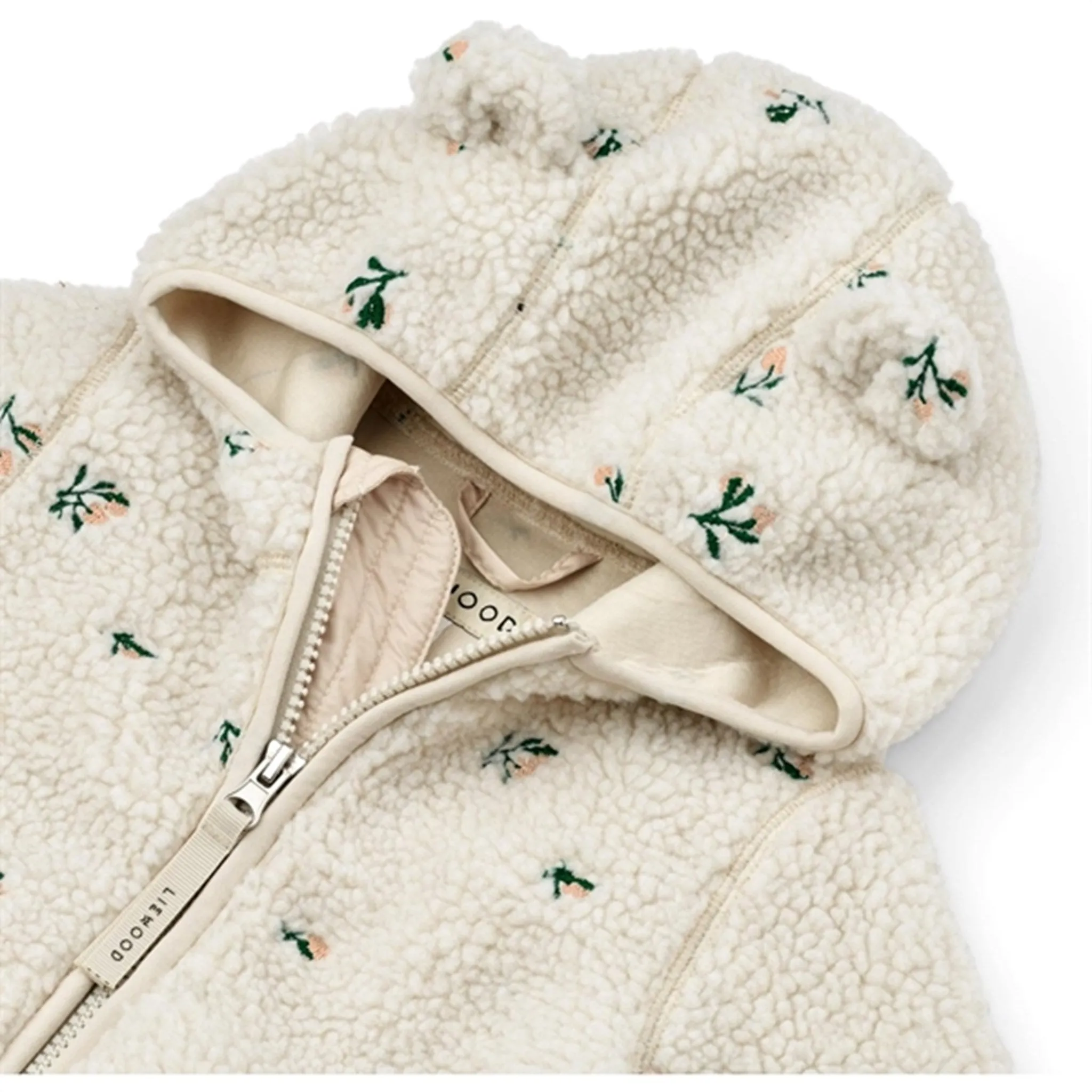 Classic Fit business people Liewood Mara Pile Jacket Peach Sandy Embroidery