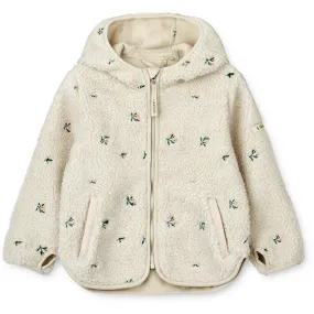 Liewood Mara Pile Jacket Peach Sandy Embroidery snag resistant
