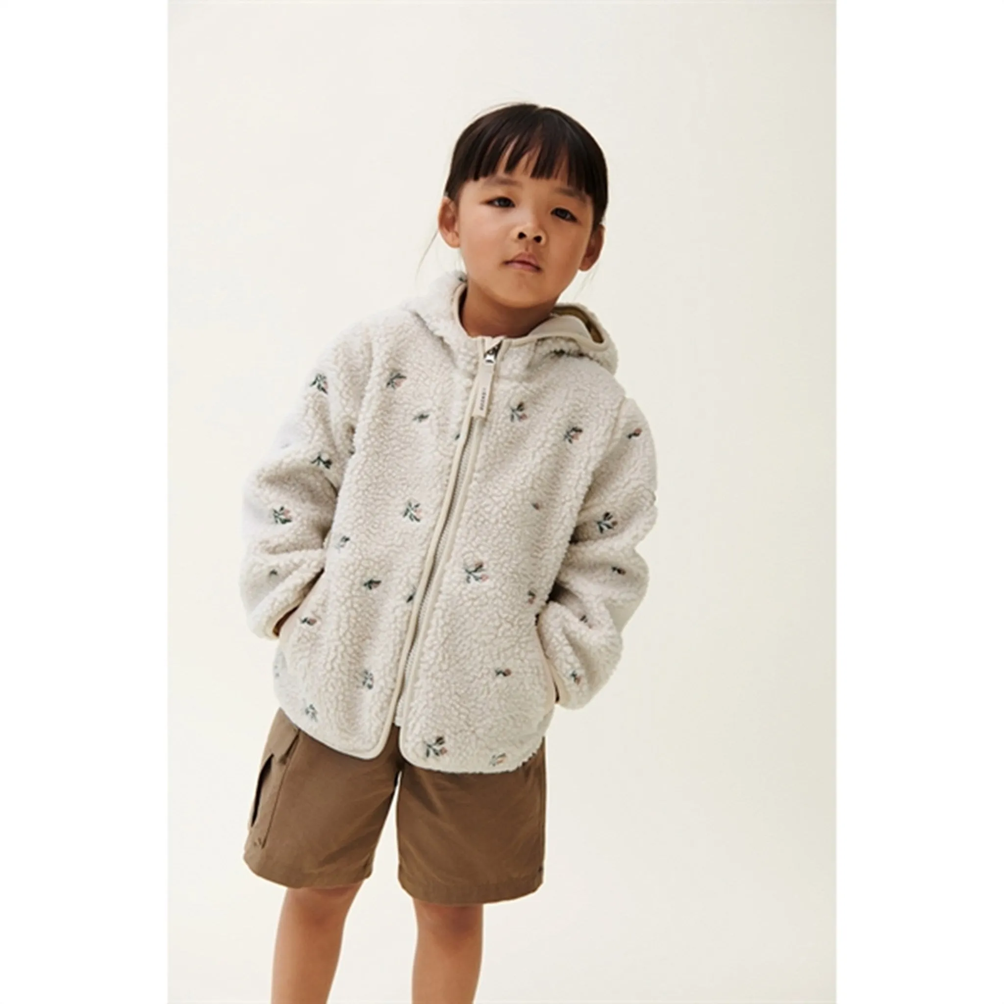 Work Comfort Cool Climate Liewood Mara Pile Jacket Peach Sandy Embroidery