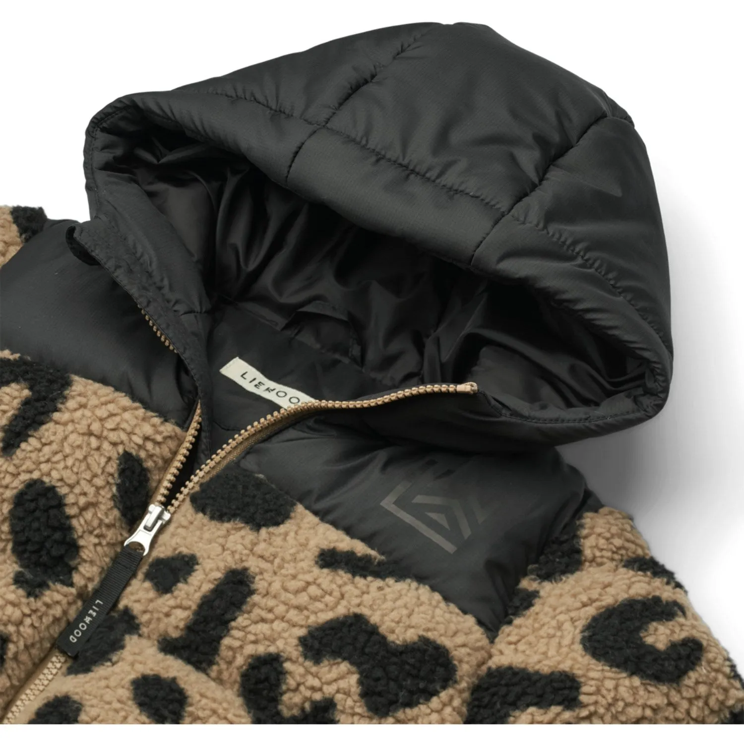 LIEWOOD Mega Leo / Oat Mix Niko Pile Jacket Effortless Street Style Flattering blouse