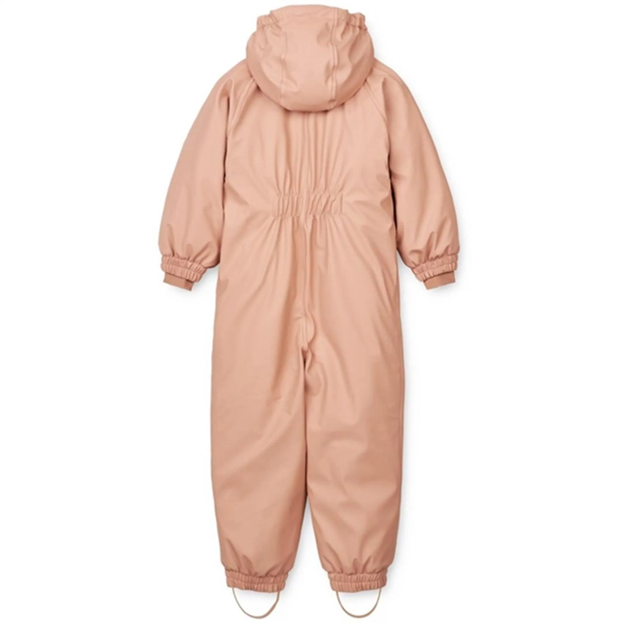 Liewood Nelly Rubber Snowsuit Tuscany Rose Embroidered-Detail Glossy-Finish