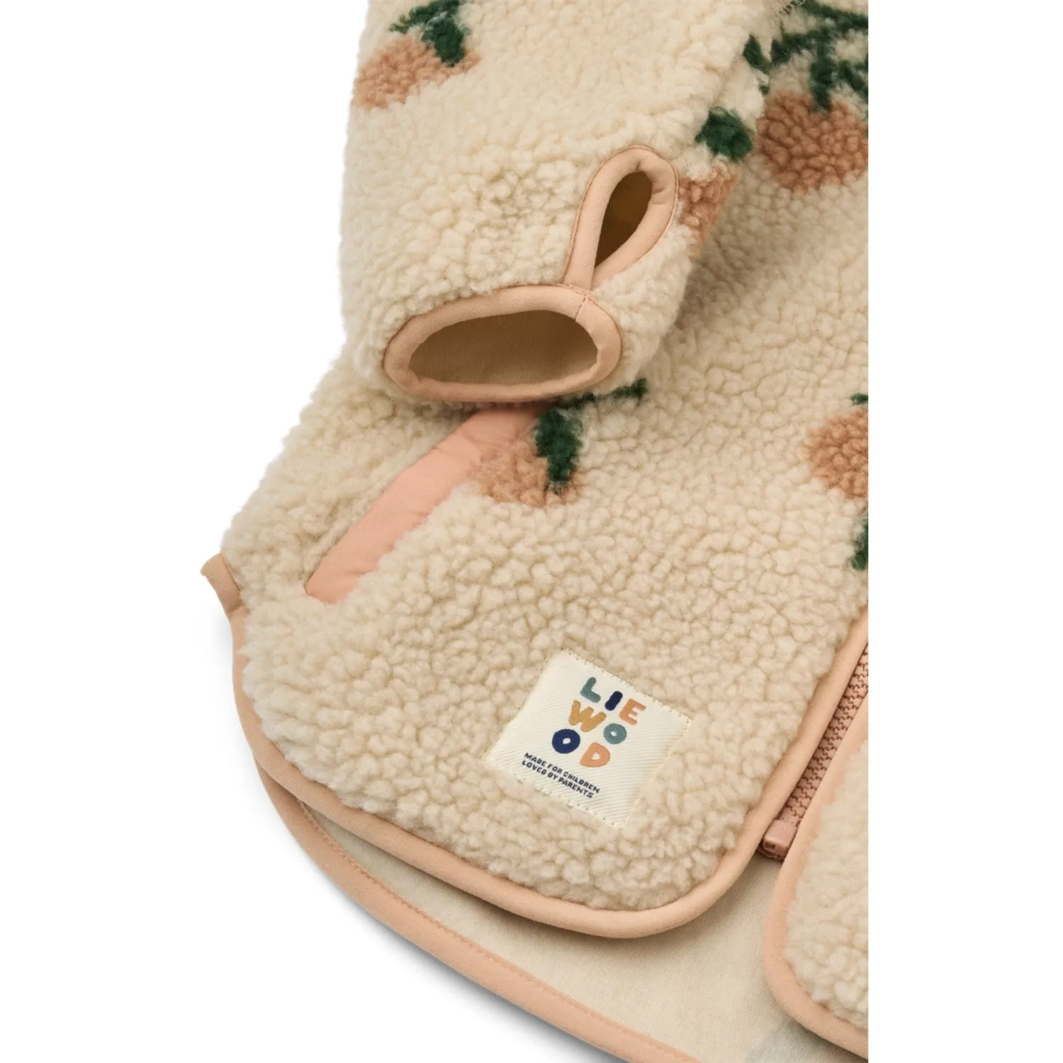 LIEWOOD Peach / Sea Shell Nolan Pile Jacket Cold Days