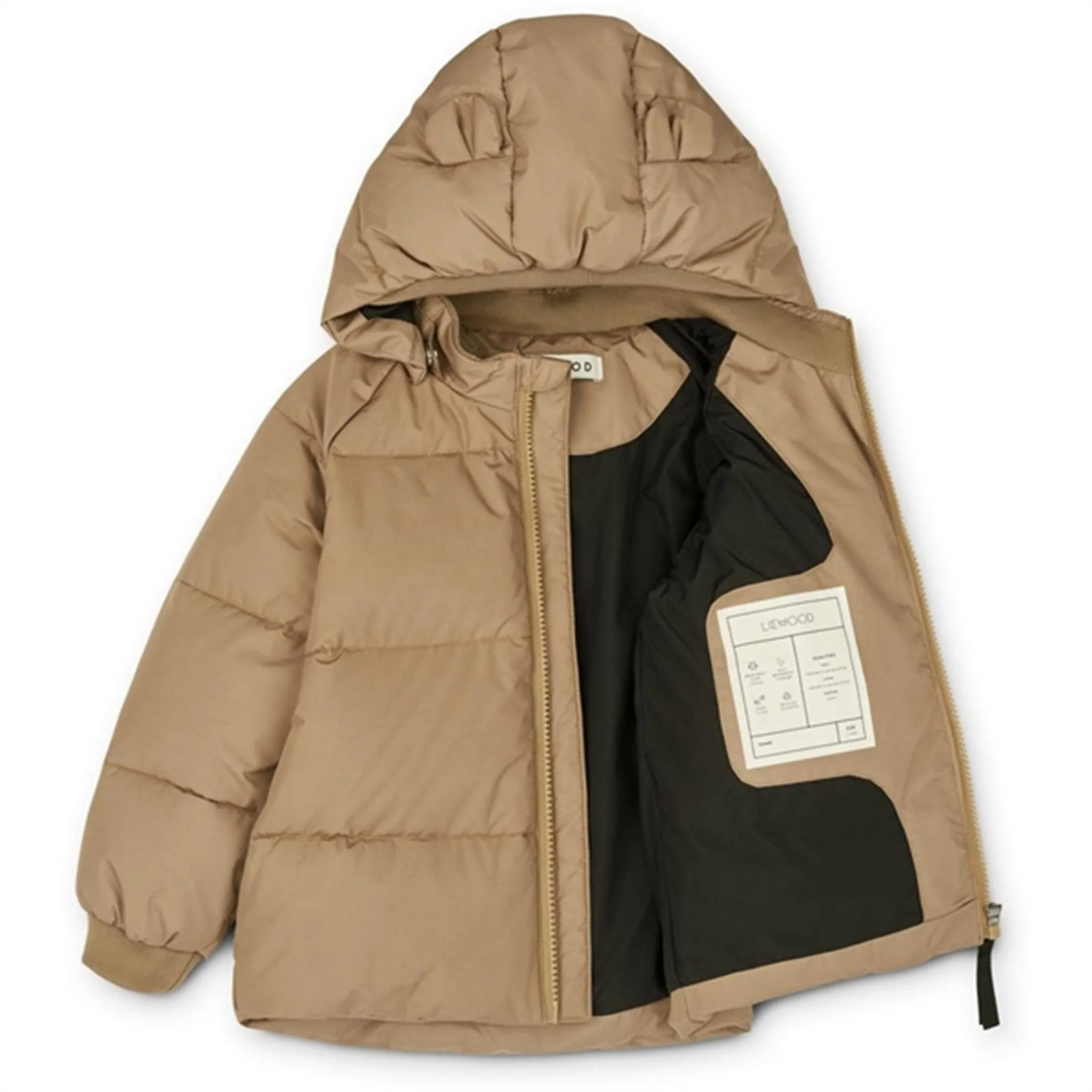 Ruffle-Detail Easy-to-style workwear Liewood Polle Puffer Down Jacket Oat