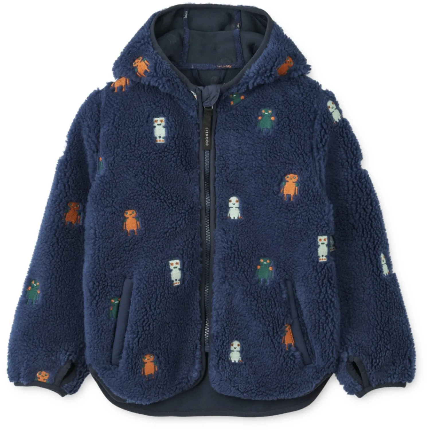 LieWood Robots / Indigo Blue Mara Pile Jacket Cold Evenings